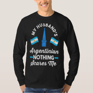 Camiseta Argentina Bandeira do meu marido argentino nada sc