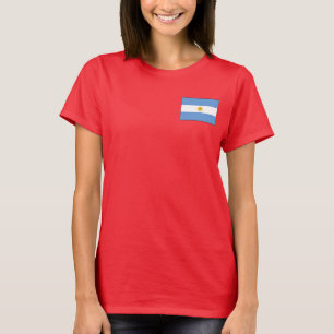 Camiseta Argentina Bandeira + Mapa