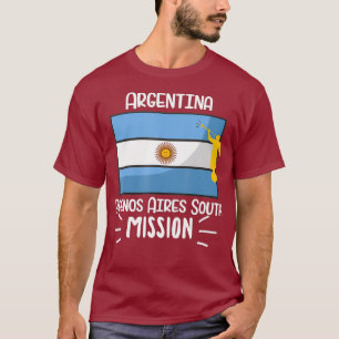 Camiseta Argentina Buenos Aires Missão LDS da Mórmon do S