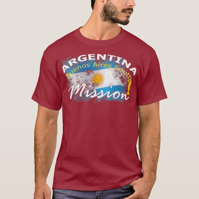 Camiseta Argentina Buenos Aires South Mormon LDS Mission (Frente)