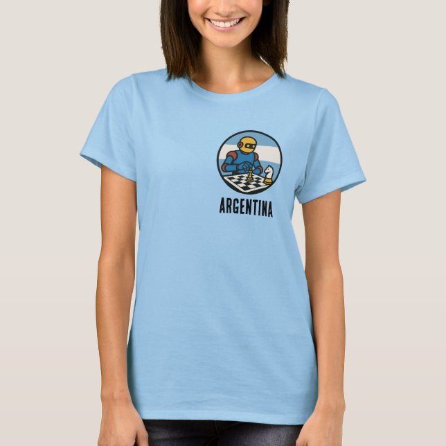 Camiseta Argentina Chess (Frente)