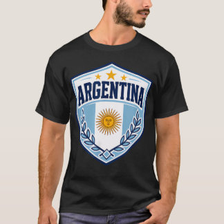Camiseta Argentina Com Bandeira da Argentina