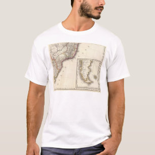 Camiseta Argentina e mapa gravado o Chile
