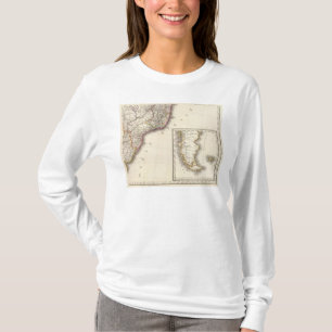 Camiseta Argentina e mapa gravado o Chile
