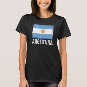 Camiseta Argentina Flag Futebol Vintage Fan Team