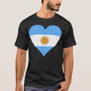 Camiseta Argentina Flag Heart Argentina Love Argentina