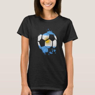 Camiseta Argentina Futebol Gráfico Argentina Bandeira S