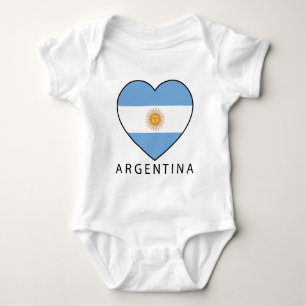 Camiseta Argentina Heart Flag Soccer