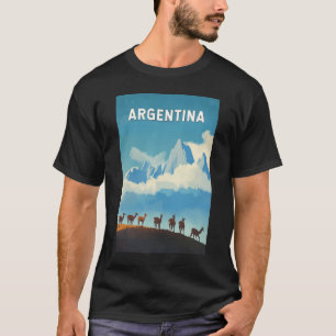 Camiseta Argentina Ilustração Viagem Art Vintage