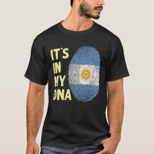 Camiseta Argentina no meu Dna Argentino Flag Team Argentino