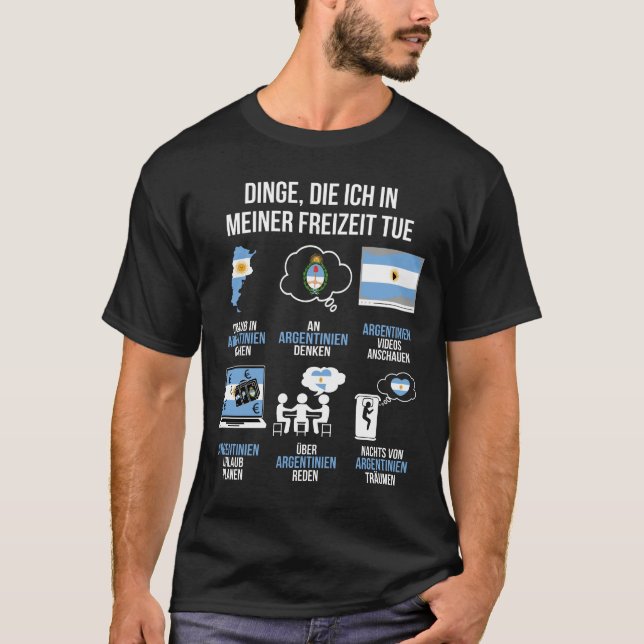 Camiseta Argentinien Spruch | Lustiger Freizeit Spruch (Frente)