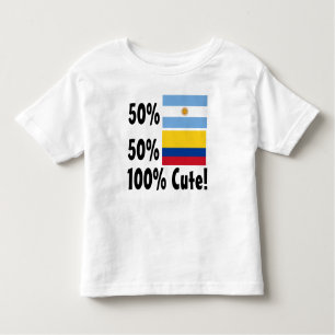 Camiseta Argentino de 50% 50% 100% colombiano bonito