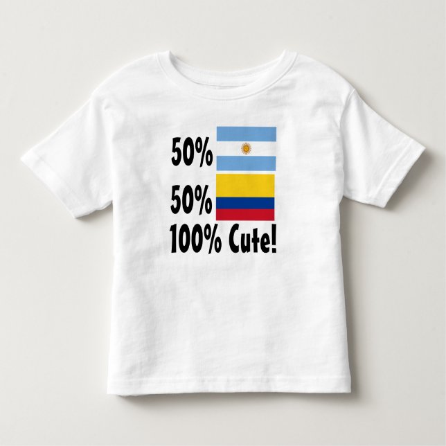 Camiseta Argentino de 50% 50% 100% colombiano bonito (Frente)