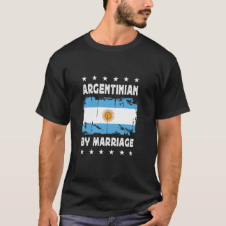 Camiseta Argentino por Casamento Esposa Argentina Marido A