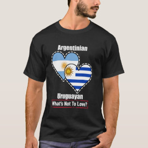 Camiseta Argentino Uruguaio Corações Bandeiras O Que Não Am