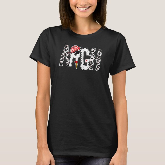 Camiseta Argh Charadas Piratas Impressão (Frente)
