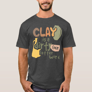 Camiseta argila de cerâmica para estúdio
