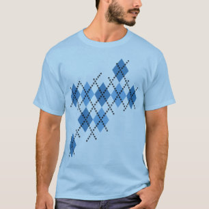 Camiseta Argyle mau azul