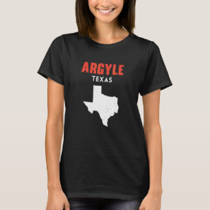 Camiseta Argyle Texas EUA State America Viagem Texas