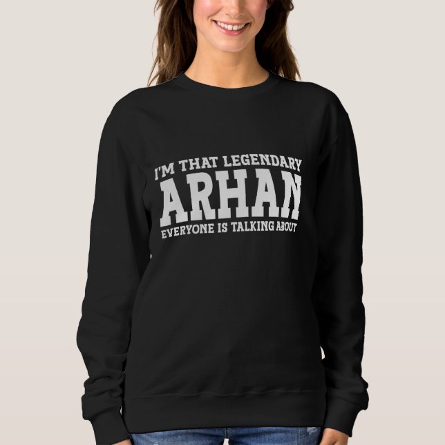 Camiseta Arhan Nome Pessoal Nome Funny Arhan (Frente)
