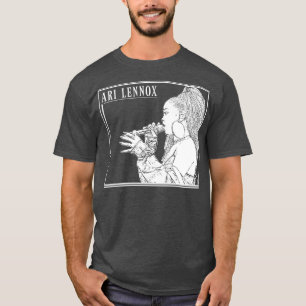 Camiseta Ari lennox White Retro
