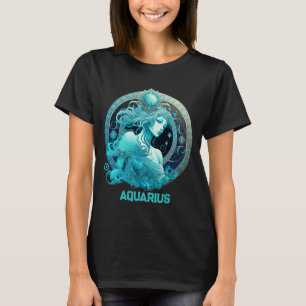 Camiseta Áries Aquário Personalizado Zodiac Astrologia Aniv