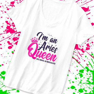 Camiseta Aries Astrology, Rainha Astrologia, Símbolo Zodiac