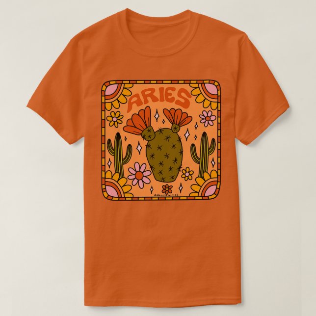 Camiseta Aries Cactus (Frente do Design)
