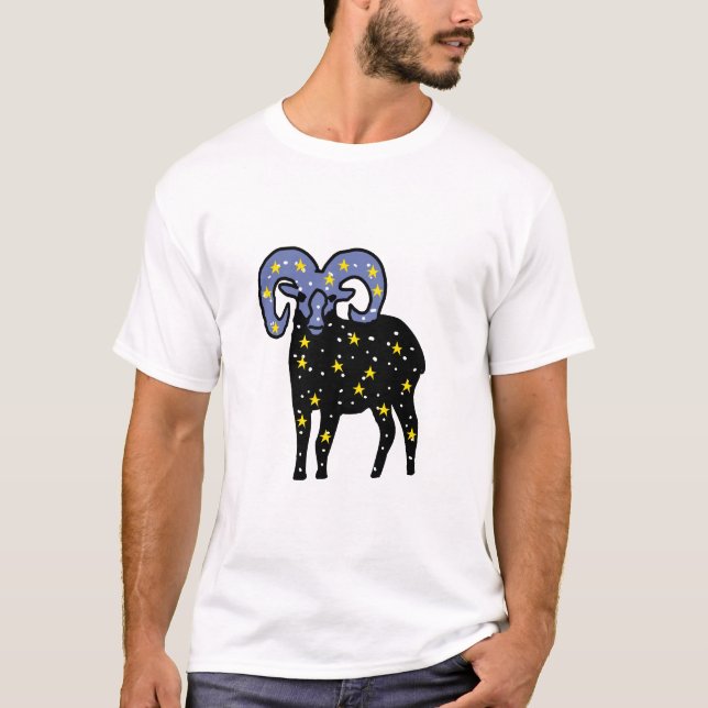 Camiseta Aries Carneiro da Galáxia – Energia Aries (Frente)