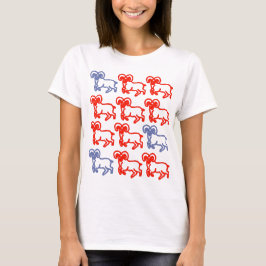 Camiseta Aries Carneiro Vermelho e Azul – Ousadia