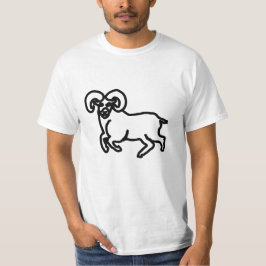 Camiseta Aries Contorno Carneiro – Energia Forte d