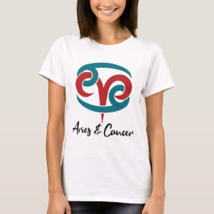 Camiseta Áries e Canceres Casal Zodiodótopo Horoscópio