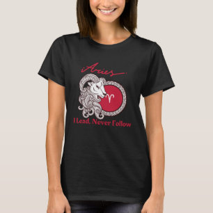 Camiseta Áries Eu Lidero Nunca Sigo