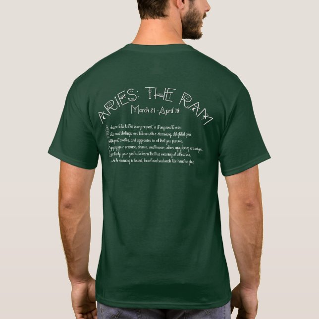 Camiseta Aries - Floresta Profunda (Verso)