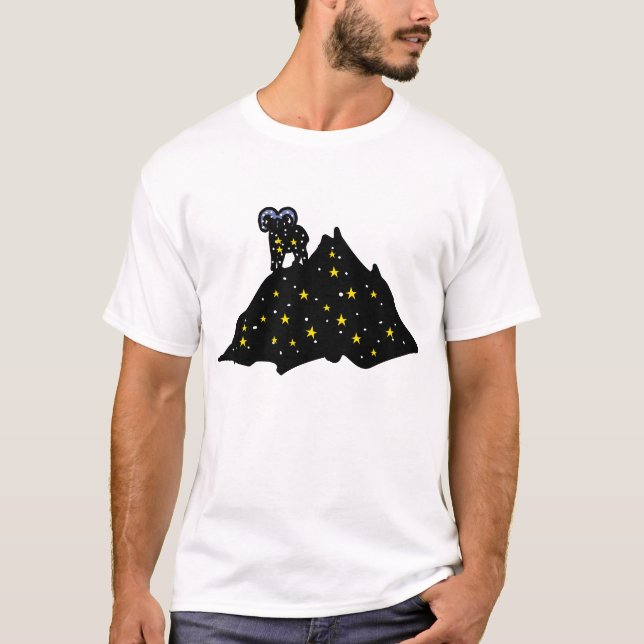Camiseta Aries Galaxy Ram – Ousada energia de Árie (Frente)