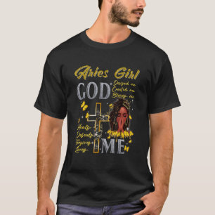 Camiseta Aries Girl Deus abençoe Me Black Girl Magic Afro M