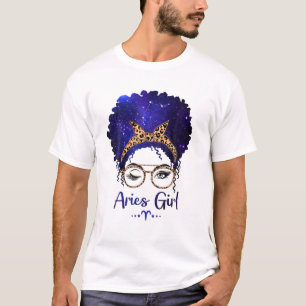 Camiseta Aries Girl Zodiac Astrology - Sinal de Estrela Leo