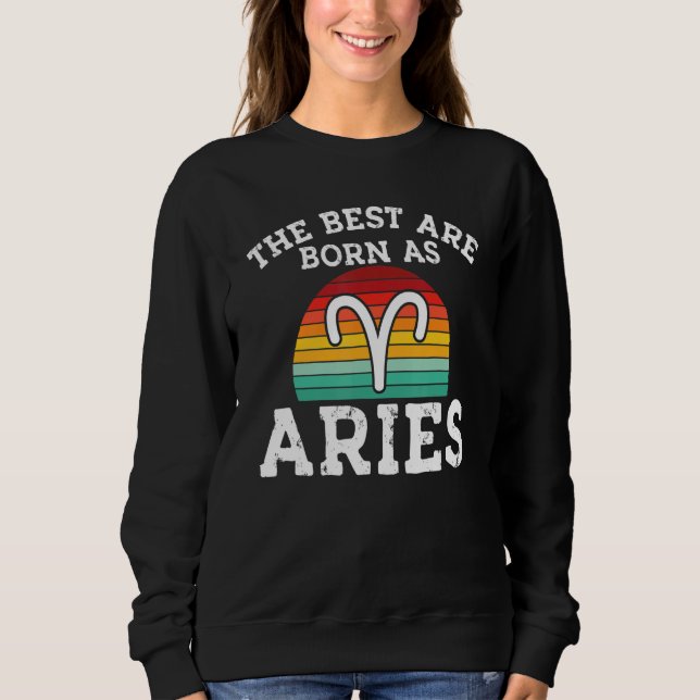 Camiseta Aries Março aniversário Retro Aries Z (Frente)