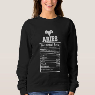 Camiseta Aries Nutricional Fatos Funny Star Símbolo Inspiro