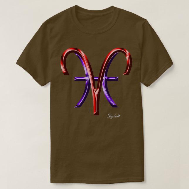 Camiseta Aries Peixes Cusp Sinal Zodiac (Frente do Design)