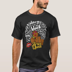 Camiseta Aries Queen African American Woman