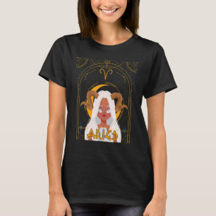 Camiseta Aries Queen Girl Aries Birthday Zodiac Astrologica