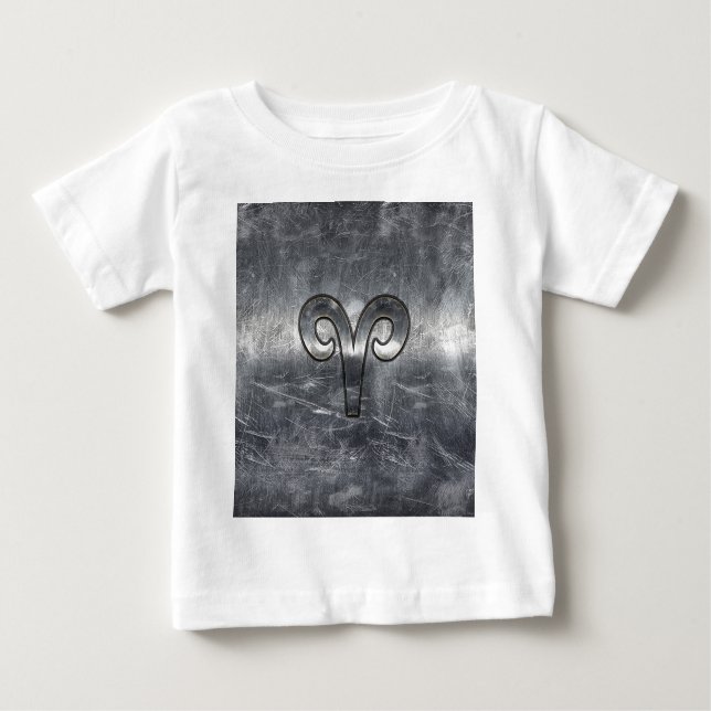 Camiseta Aries Símbolo Zodiac Estilo Industrial (Frente)