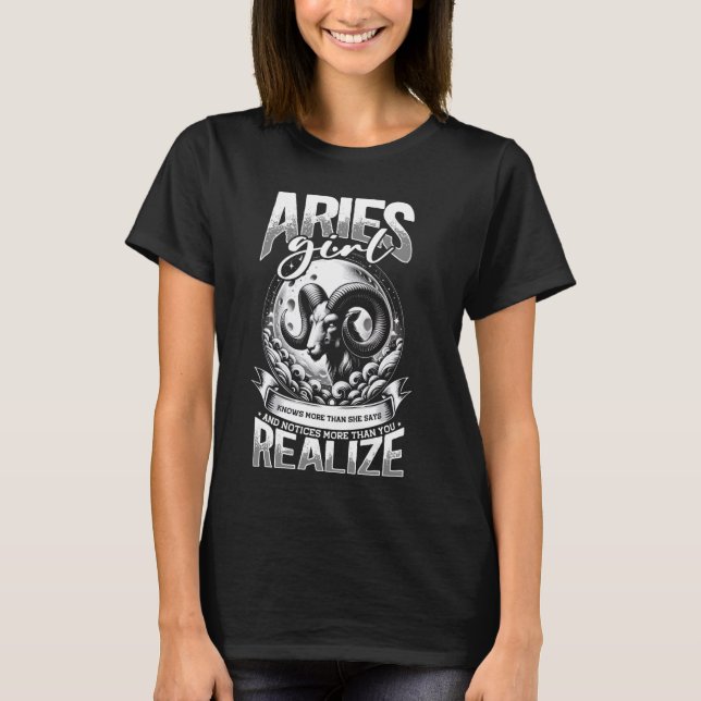 Camiseta Aries Sinal de Lua Astrologia, Símbolo Zodiac, Ari (Frente)