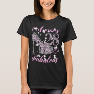 Camiseta Aries Women 28 e Fabulosamente Sparkly High Heels