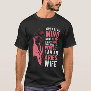 Camiseta Aries Women Astrology Zodiac Wife Aries