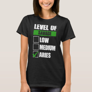 Camiseta Aries Zodiac Aniversário celebra o aniversário 1