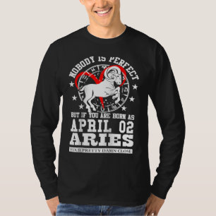 Camiseta Aries Zodiac Astrology Abril 2002 Para Mulheres Ho