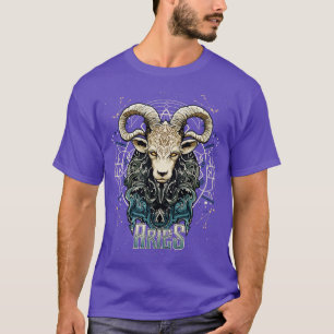 Camiseta Aries Zodiac - Sinal de aniversário Horoscópio