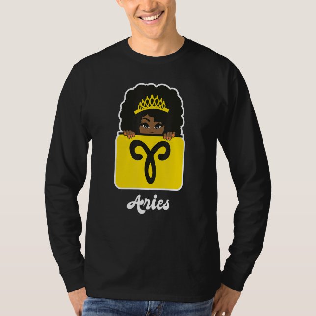 Camiseta Aries Zodiac - Sinal de Astrologia Horoscópio Rain (Frente)